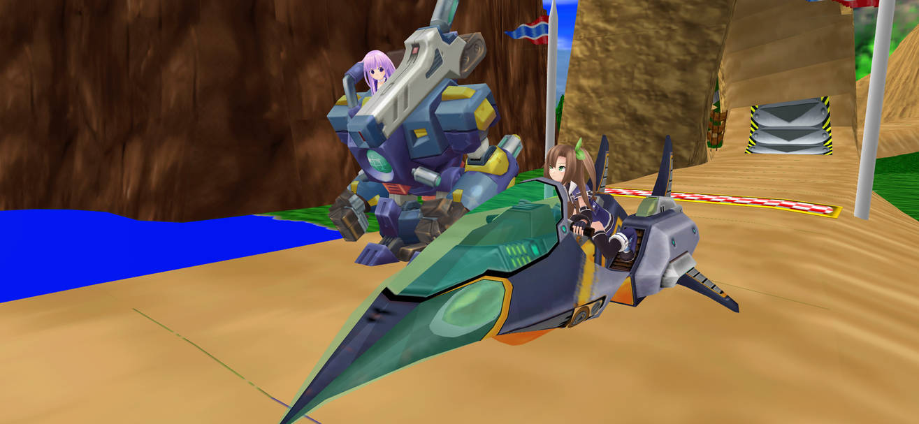 MMD: Nepgear and IF having a Ride Machine Race by MegaAli on DeviantArt