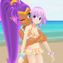 MMD: Shantae hugs Neptune on Beach