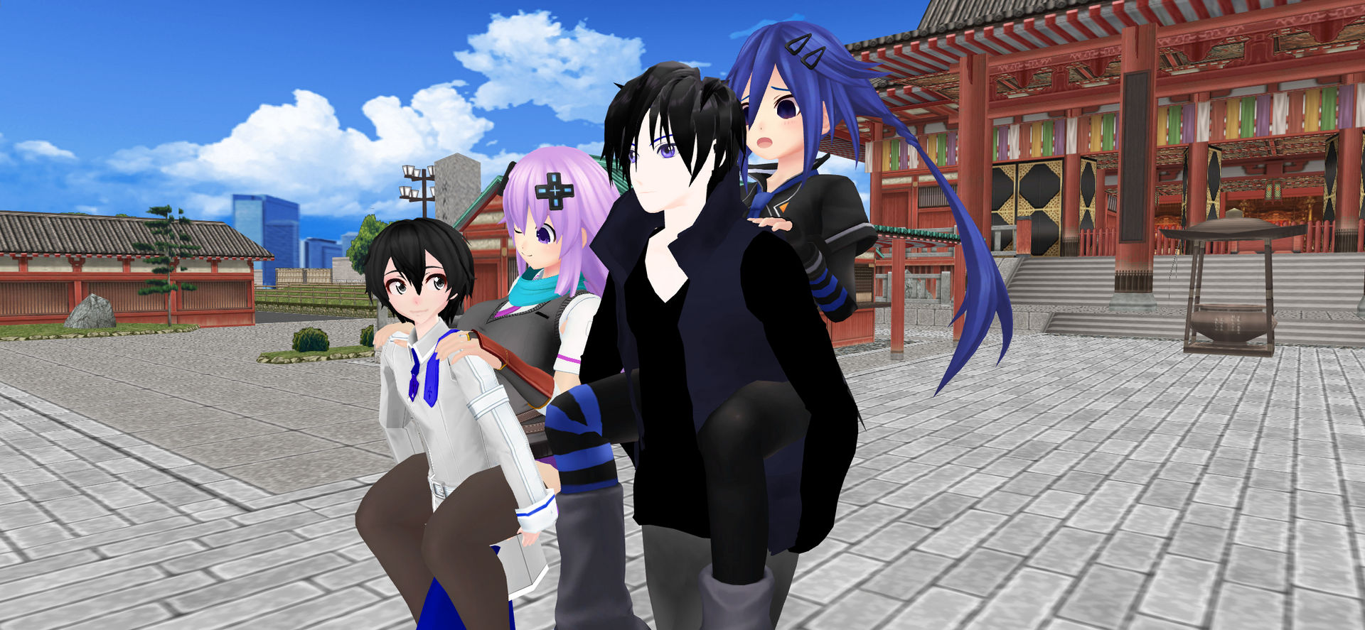 MMD: Two Lovely Couples and The Piggyback Rides by MegaAli on DeviantArt