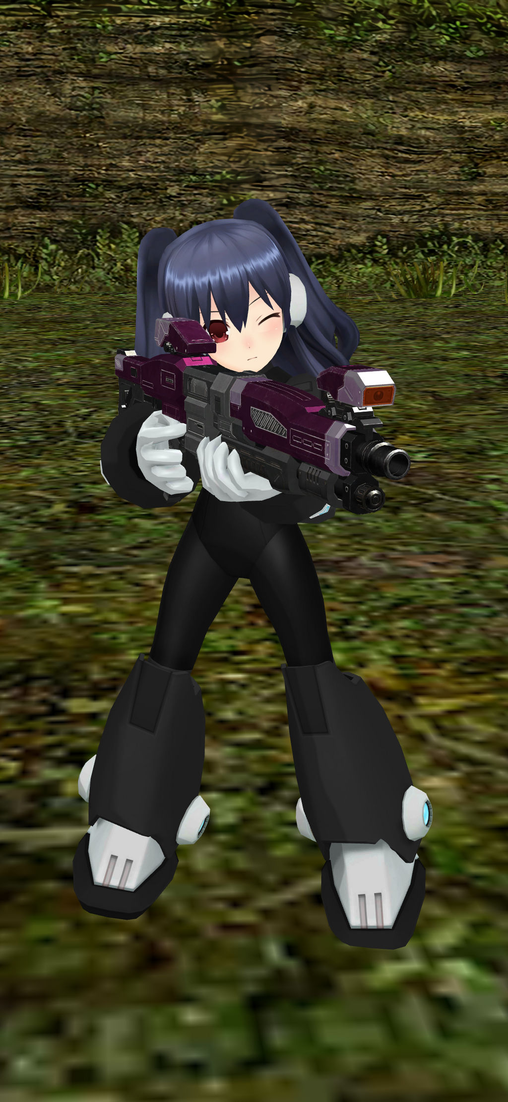 MMD: Uni with Shotgun by MegaAli on DeviantArt