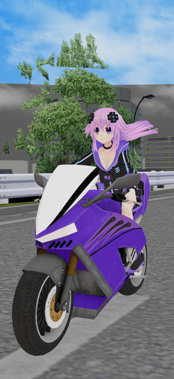 MMD: Adult Neptune riding in her Bike by MegaAli on DeviantArt