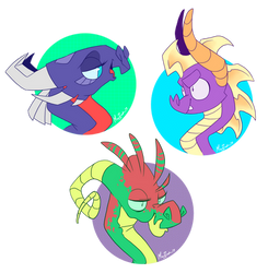 Cynder, Spyro and some Rando