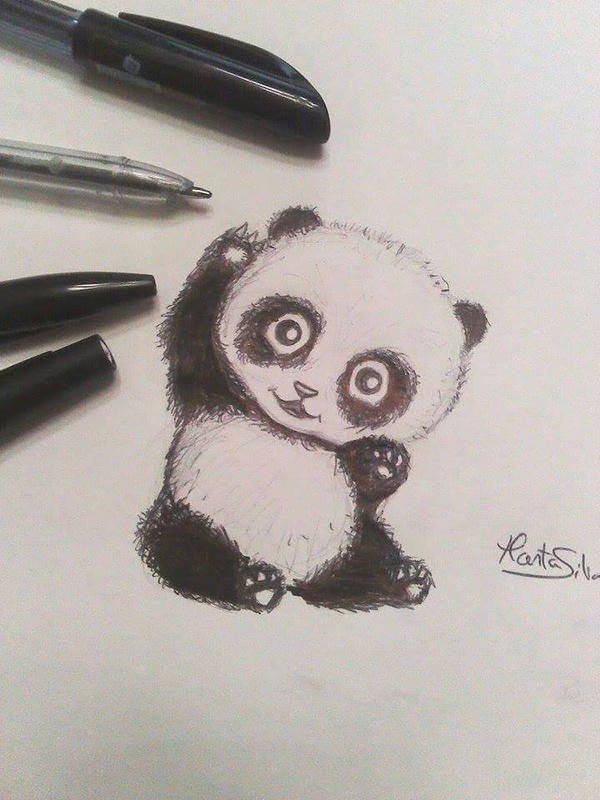 Cute Baby Panda Drawing By M K Arts On Deviantart Cute Baby Panda Drawing By M K Arts On Deviantart