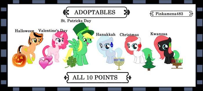 Holiday Themed Adoptables.