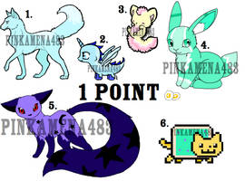 1 Point Adoptables [OPEN]