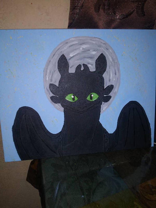 toothless painting by korsou101 on DeviantArt