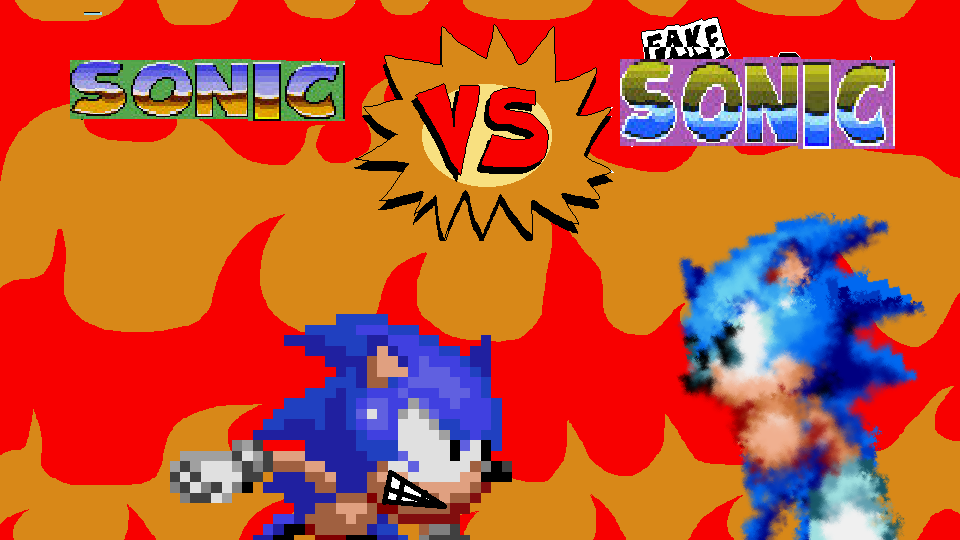 Sonic Vs Fake Sonic by RxToonsDraws on DeviantArt
