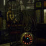 Bronze steampunk, nautical LED pocket watch.