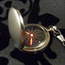 Cute silver digital pocket watch