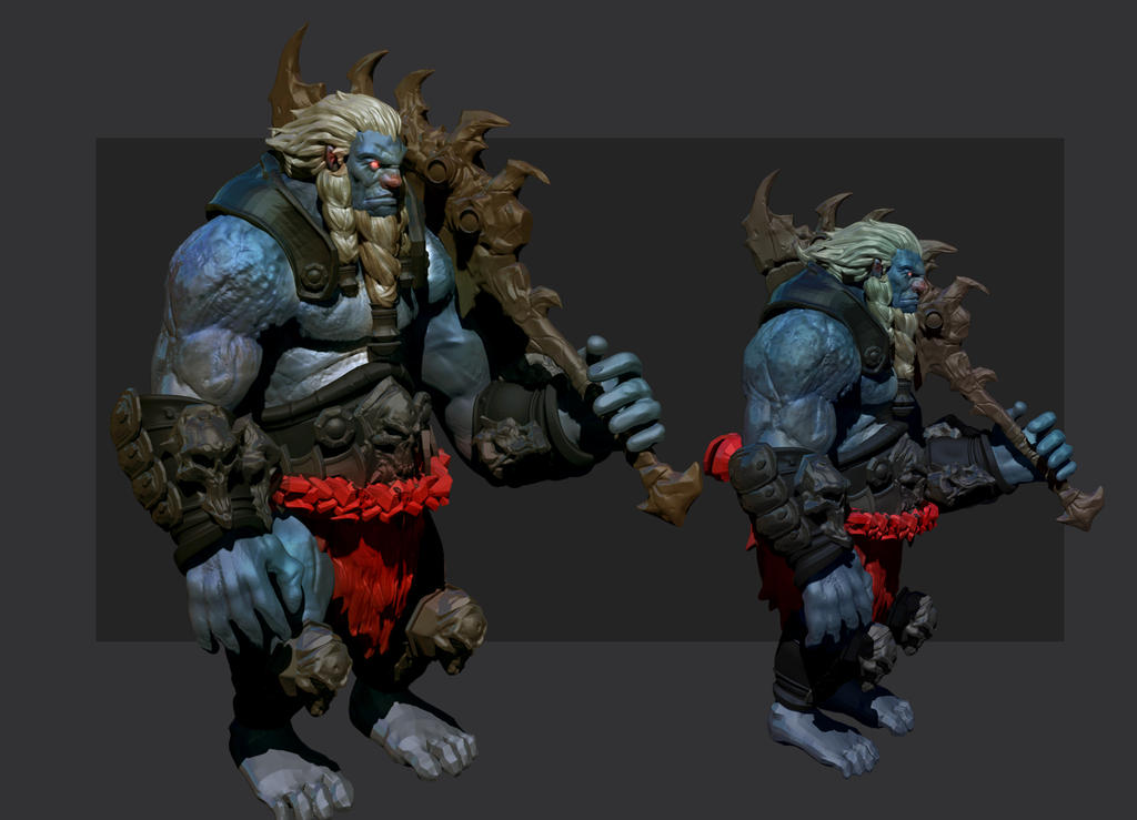 Blue orc study by M3W4gunner on DeviantArt