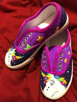 Lisa Frank Custom unicorn shoes