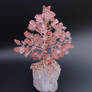 Rose quartz tree of life