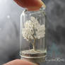 Miniature rainbow moonstone tree