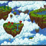 Floating Islands pixel art