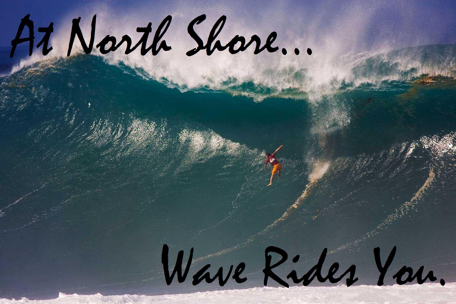 At North Shore Wave Rides You