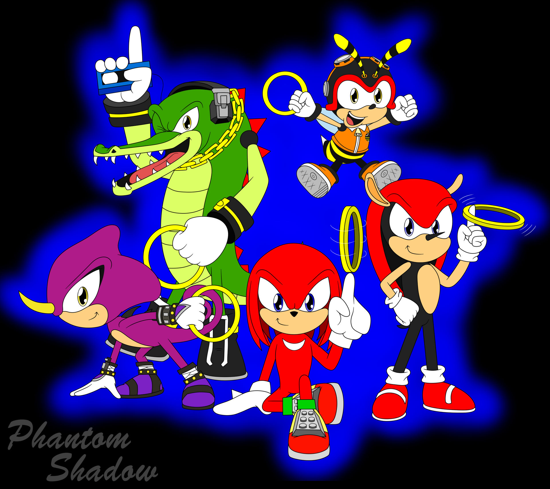 Knuckles' Chaotix by PhantomShadow051 on DeviantArt