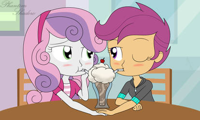 Scootaloo and Sweetie Belle - Sweet Treat