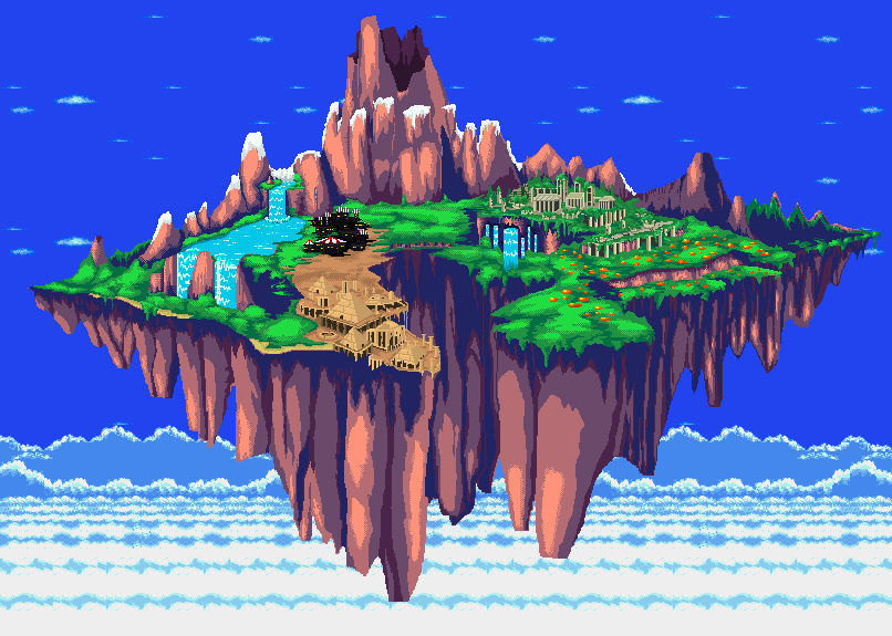 Sonic 3 island. Sonic 3 Angel Island. Angel Island Sonic. Остров ангела Sonic 3. Острова из Соника.