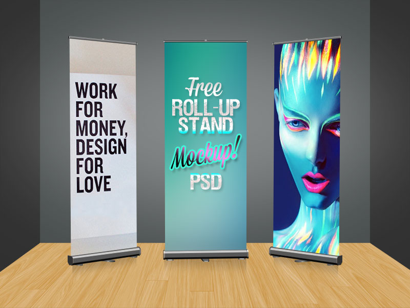 Free outdoor roll up banner stand mockup, template by bannerstands on ...