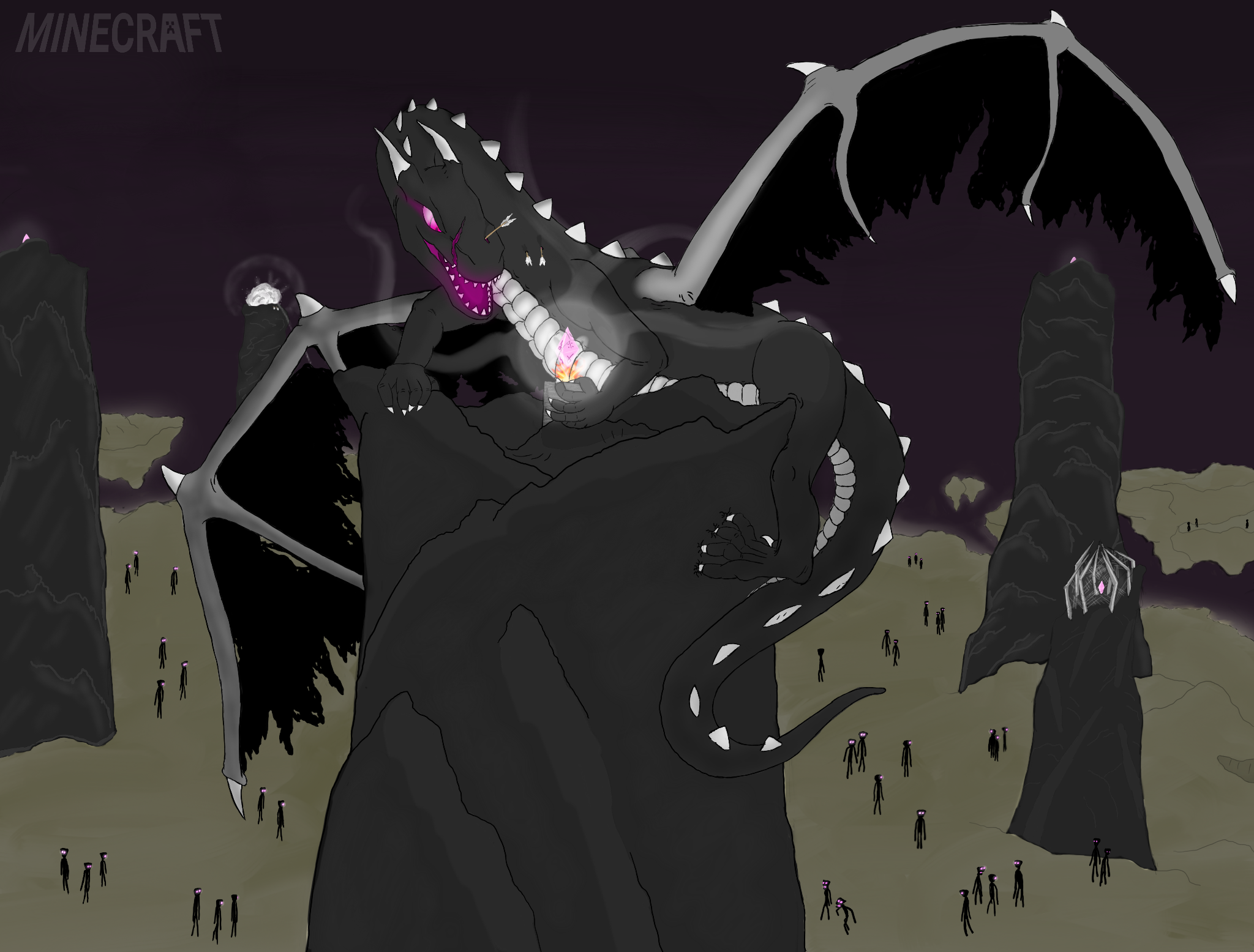Minecraft Ender Dragon By Strohdelfin On Deviantart Minecraft Ender Dragon By Strohdelfin On Deviantart