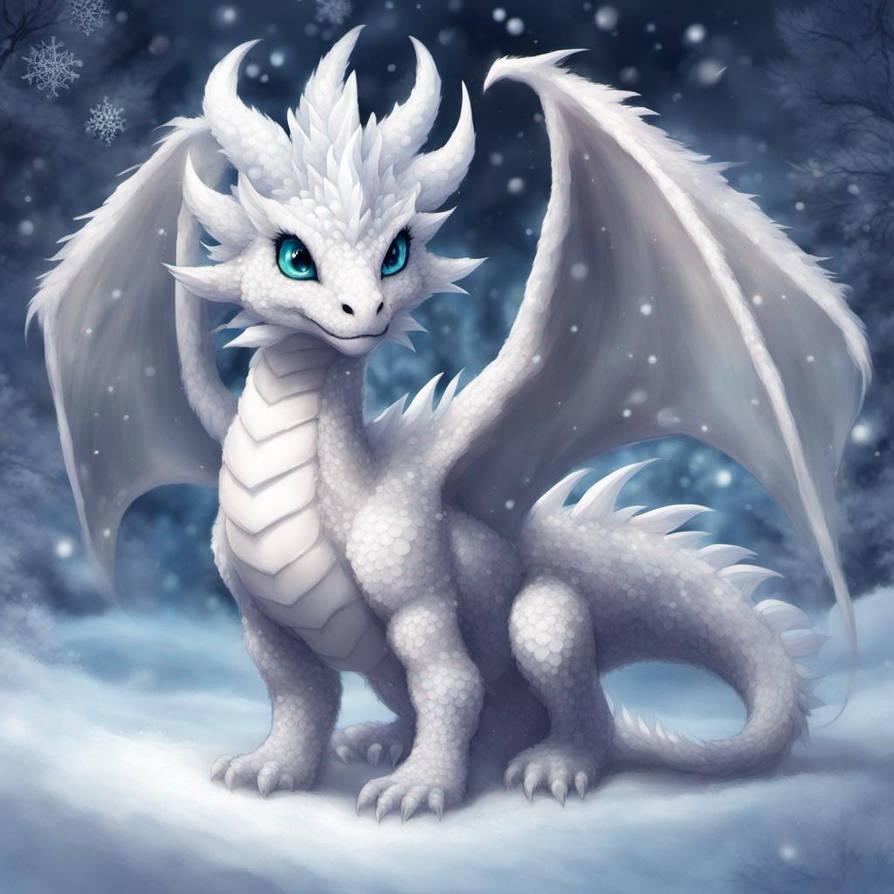 Snowflake dragon by Zenyxsan37 on DeviantArt