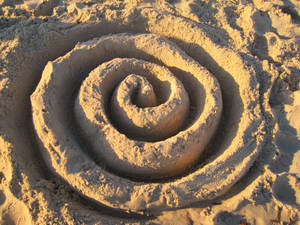 Swirl in the sand