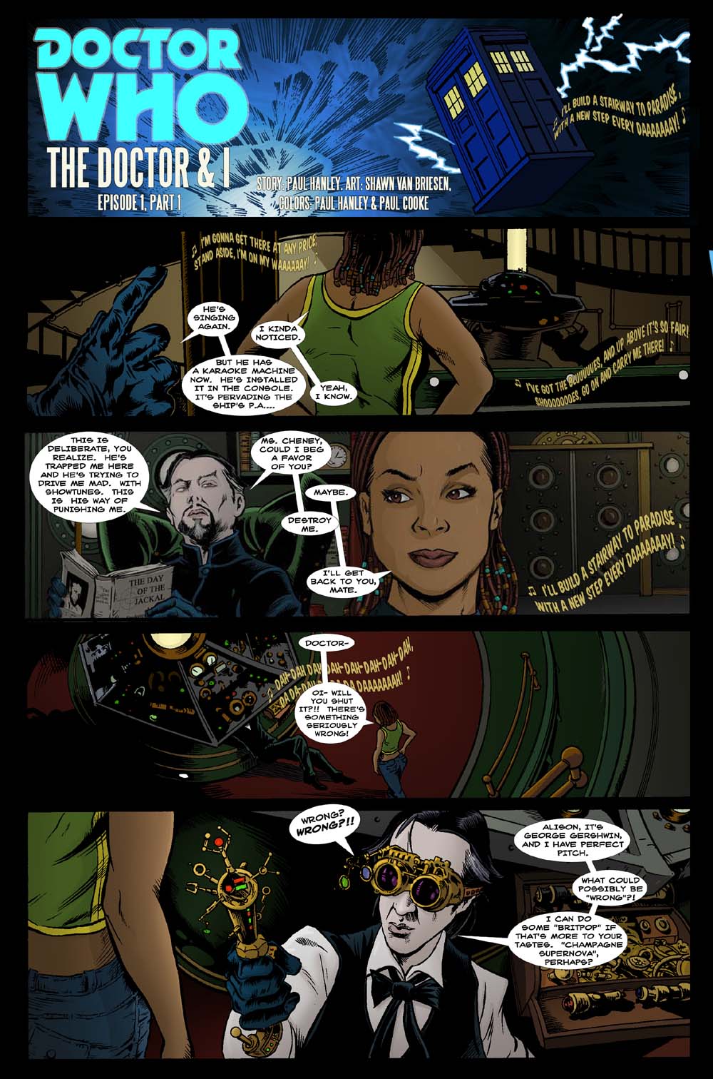 The Doctor and I- comic page 1