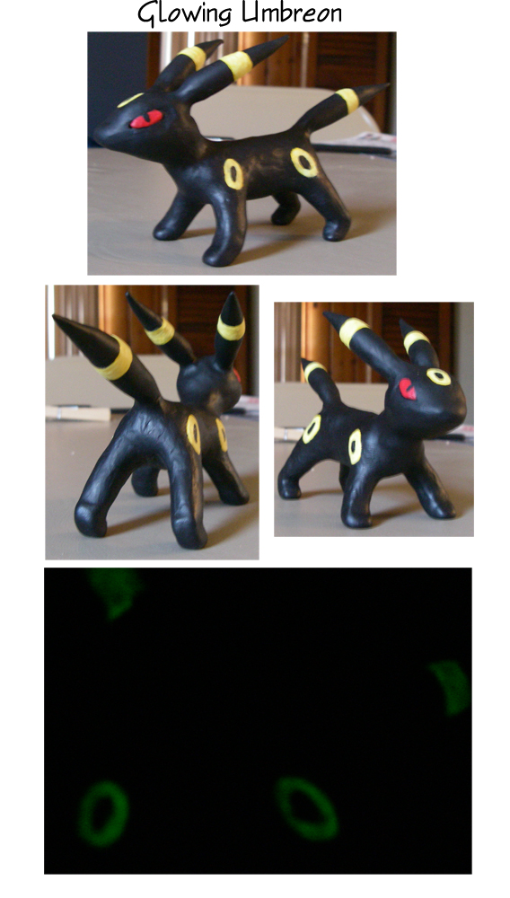 Glowing Umbreon Sculpture