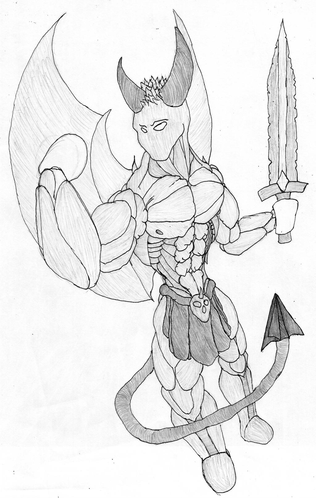 Scrap Demon Deviantart Ripped Demon by krydardimitry on DeviantArt