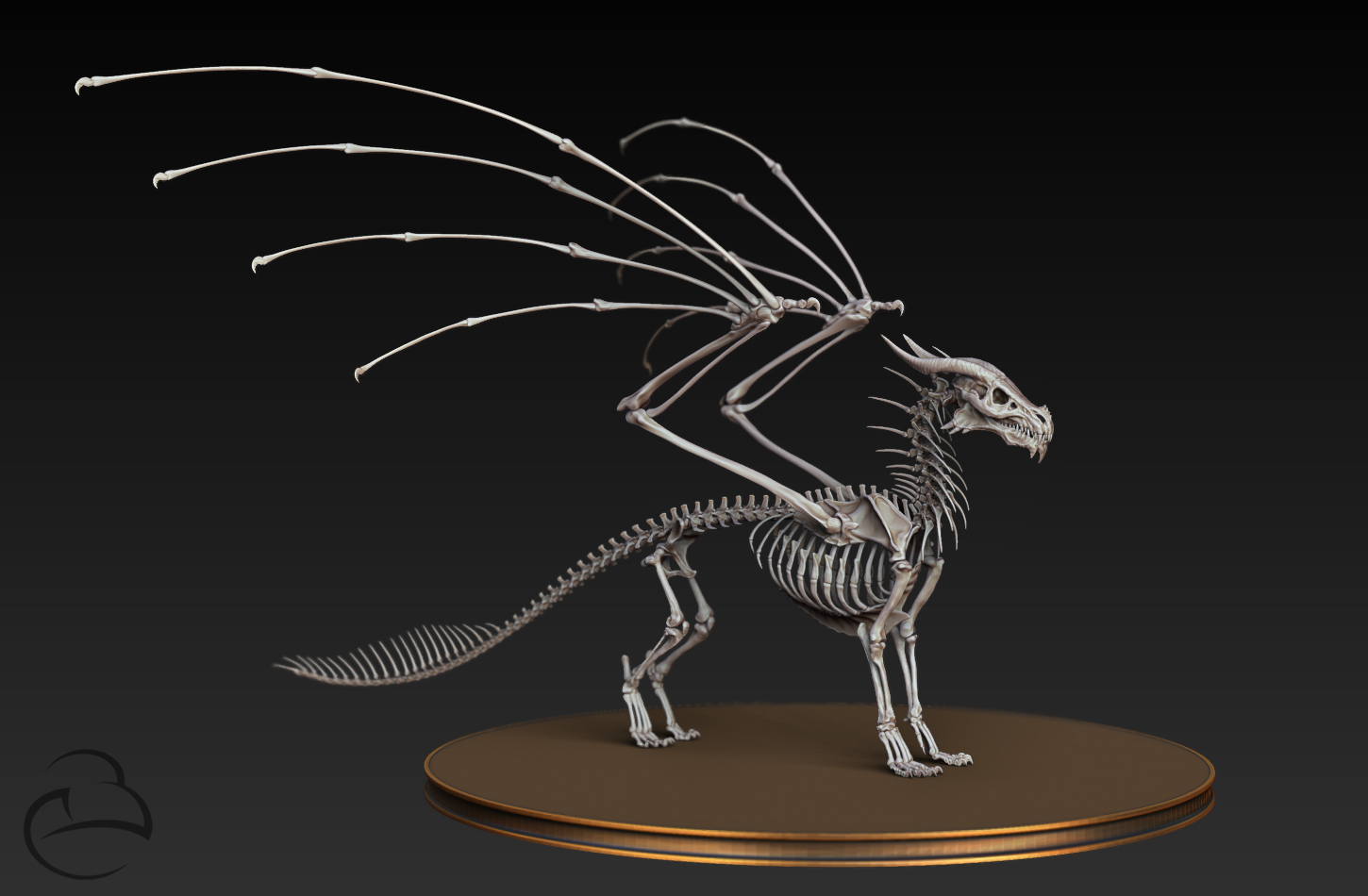 Misc Dragon skeleton by PeetB on DeviantArt