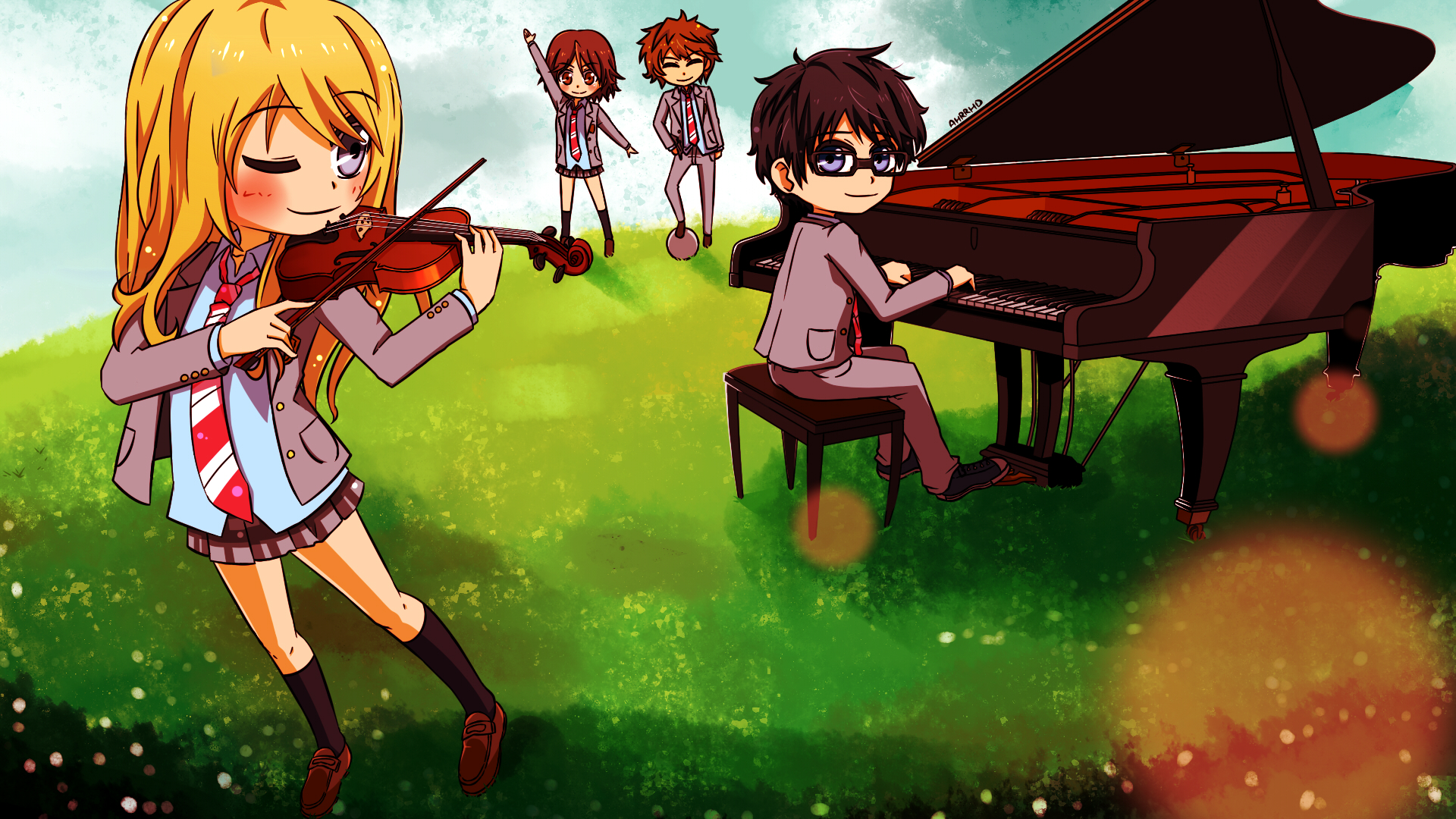 Wallpaper - Shigatsu wa Kimi no Uso by AndyYaboku on DeviantArt