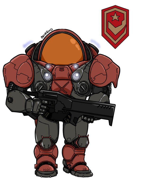 Early 26th-Century Terran Dominion Marine by Ahrrhd on DeviantArt