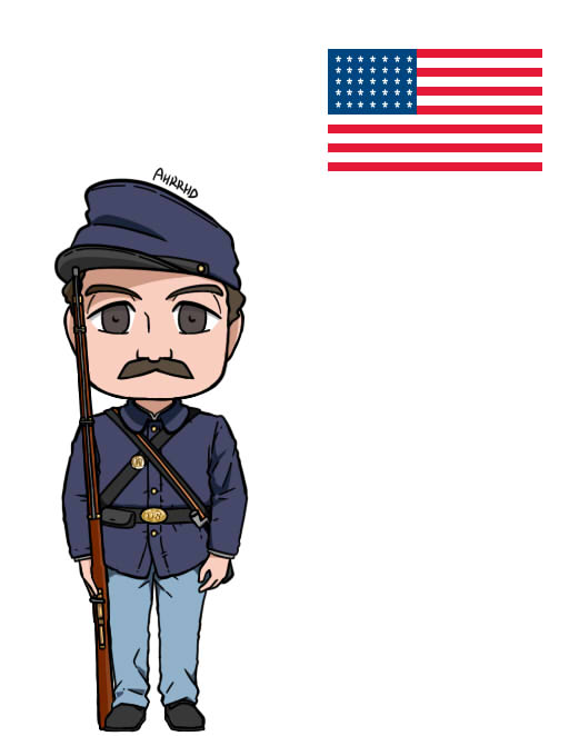 Random Union Soldier Union Soldier Clipart