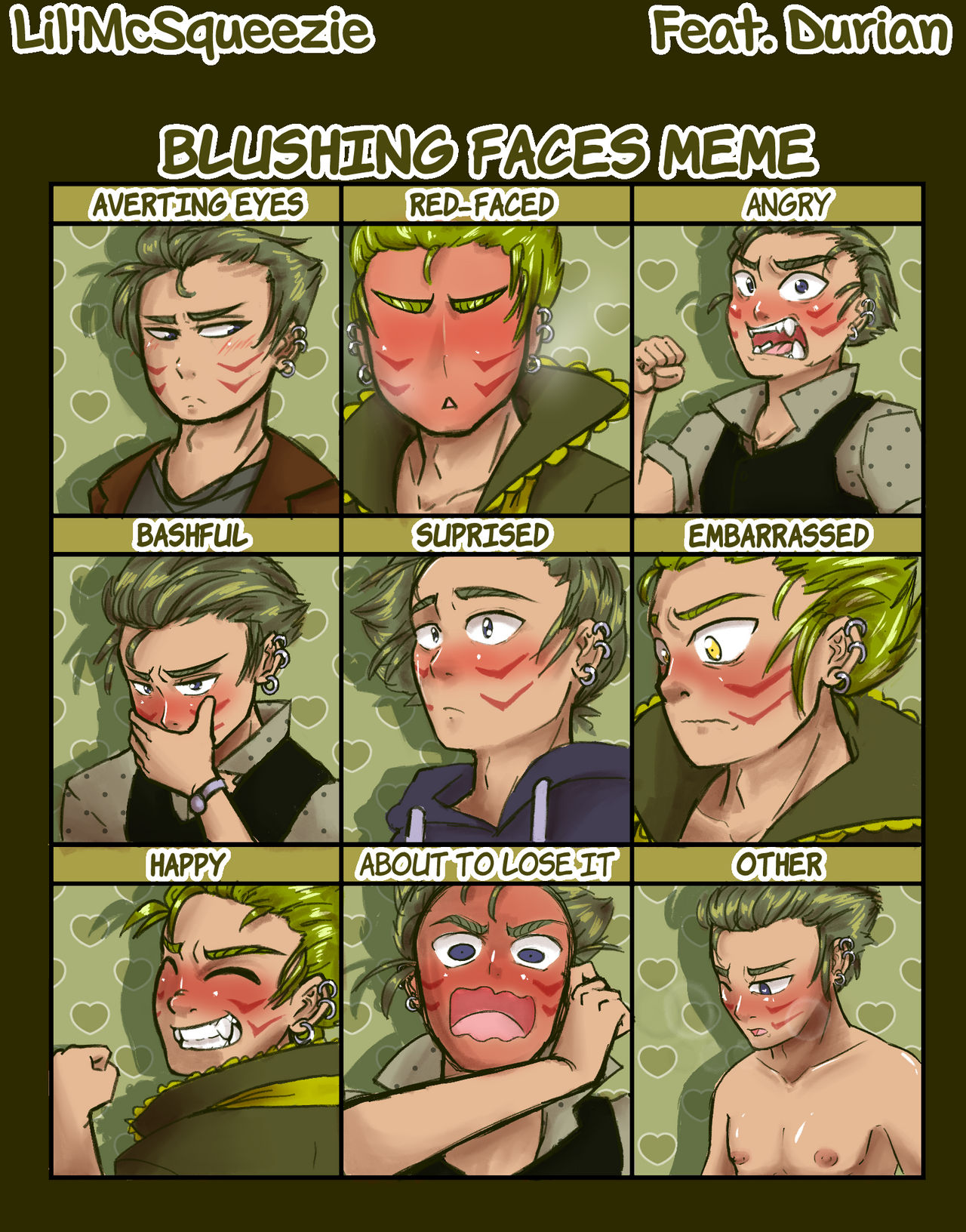 Deviantart Blushing Blushing Faces :Durian: by SqueezeMeLittle on DeviantArt