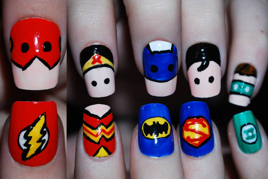 Justice League Nail Art