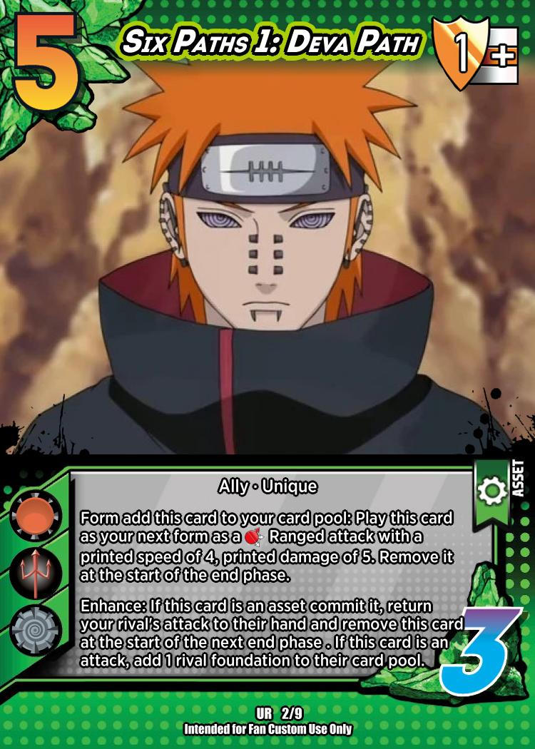 Nagato Pain 2 Six Paths 1 Deva Path Card by Zananji on DeviantArt