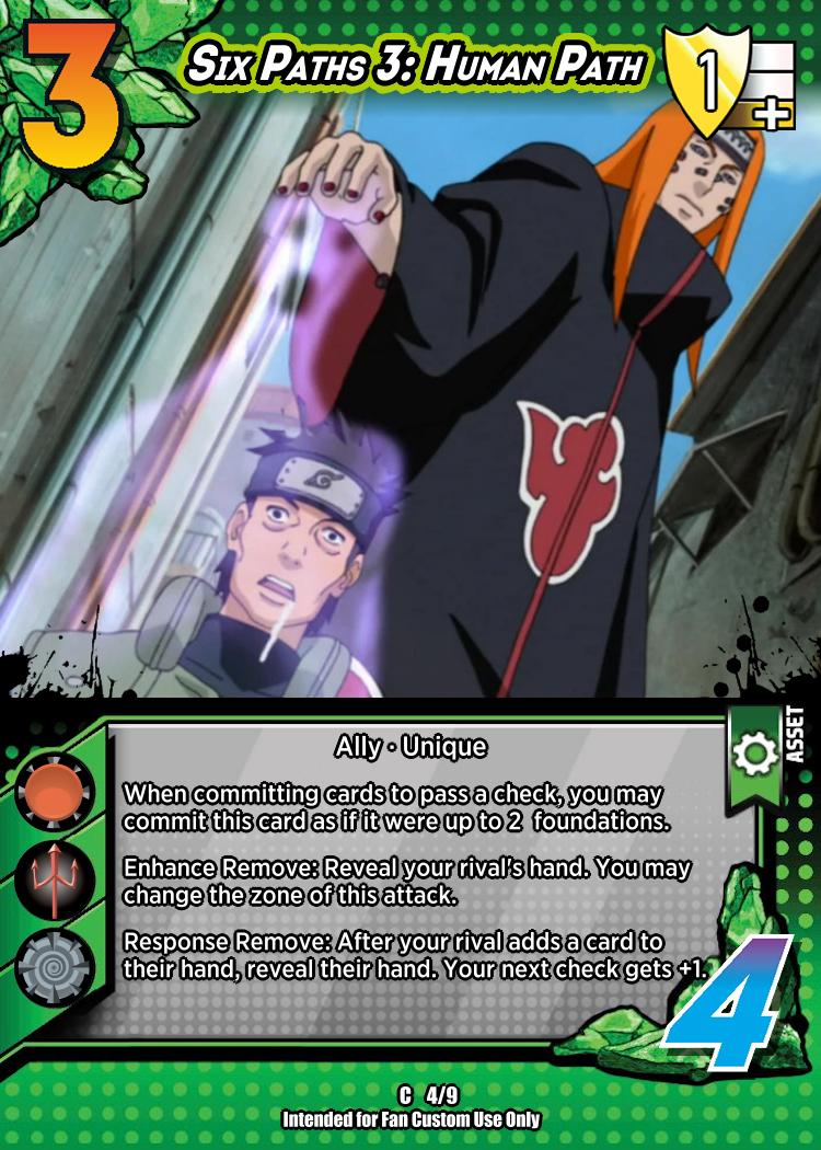 Human Path Card Nagato Pain 4 Six Paths 3 Human Path Card by Zananji on DeviantArt