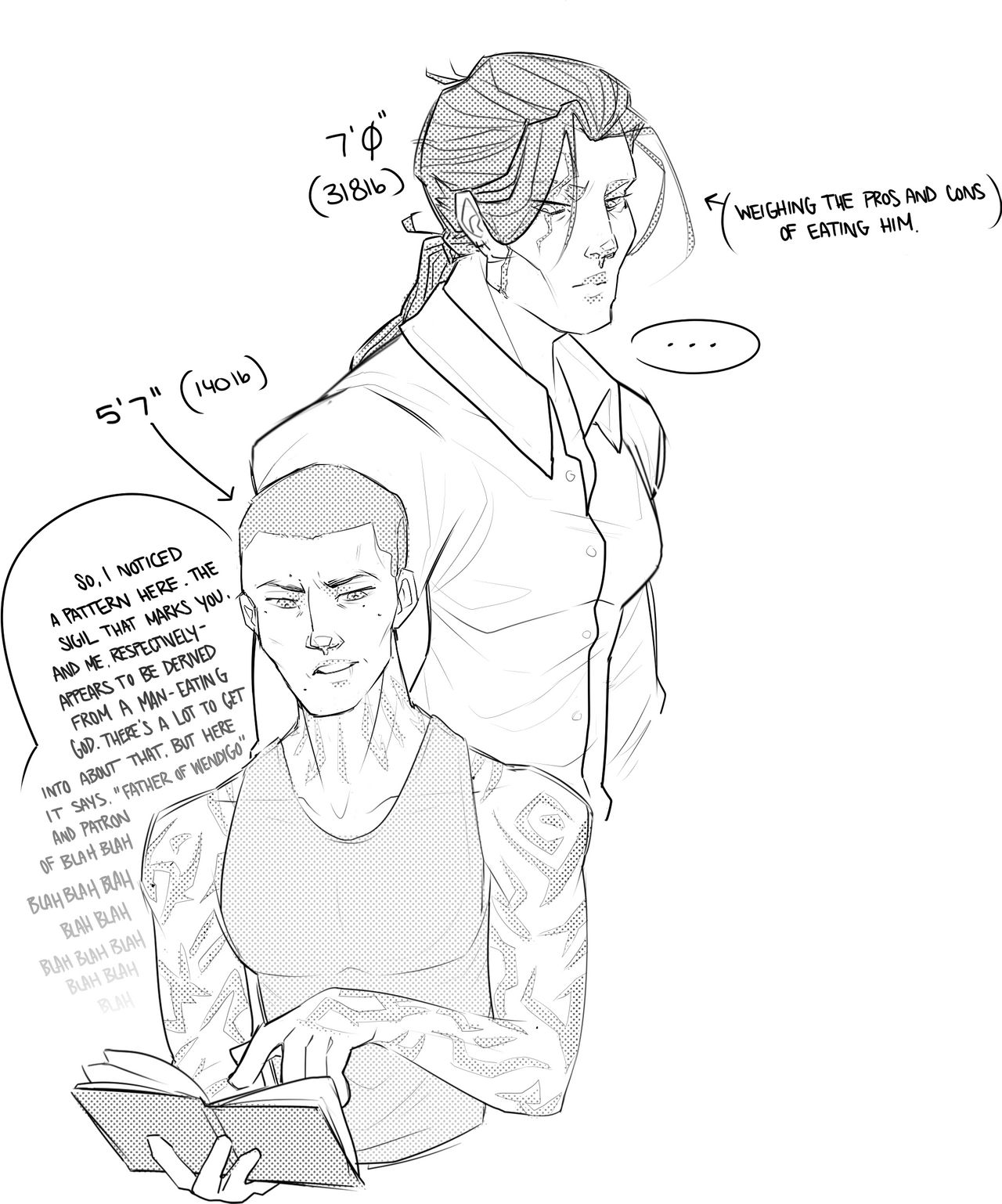 Height Difference Sketch by Doccish on DeviantArt