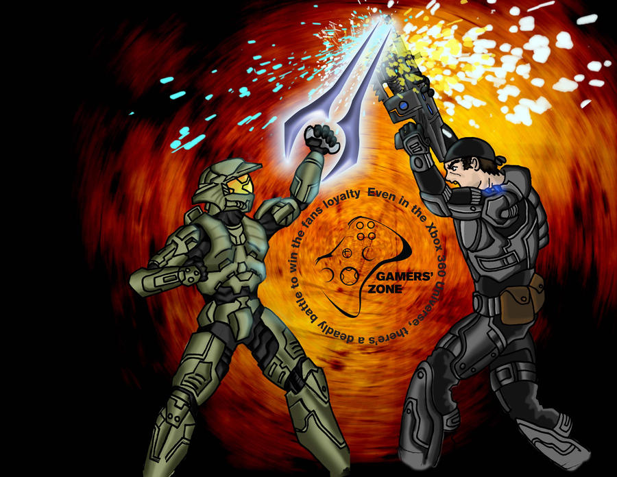 Gears of War vs Halo by demploth on DeviantArt