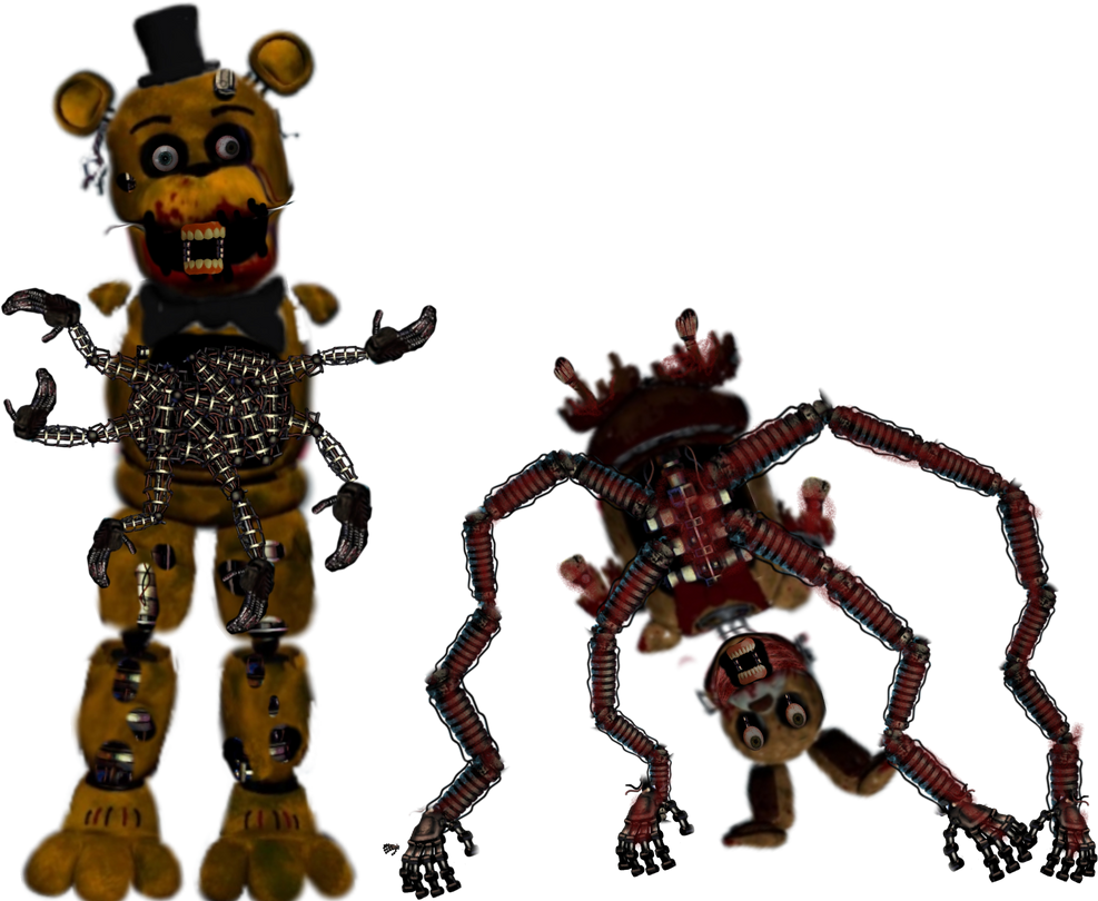 Mutated Spring Bonnie Fnaf6 yellowbear and mutated springbonnie by jewscary535 on DeviantArt