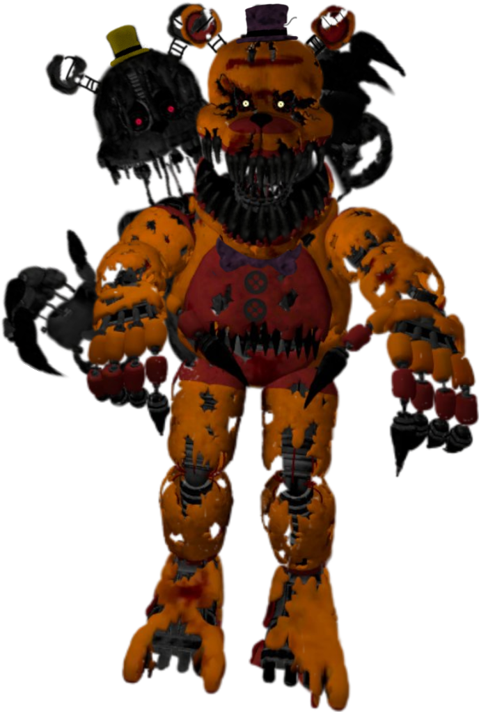 Nightmare Fredbear Character Render by TheUnbearable101 on DeviantArt