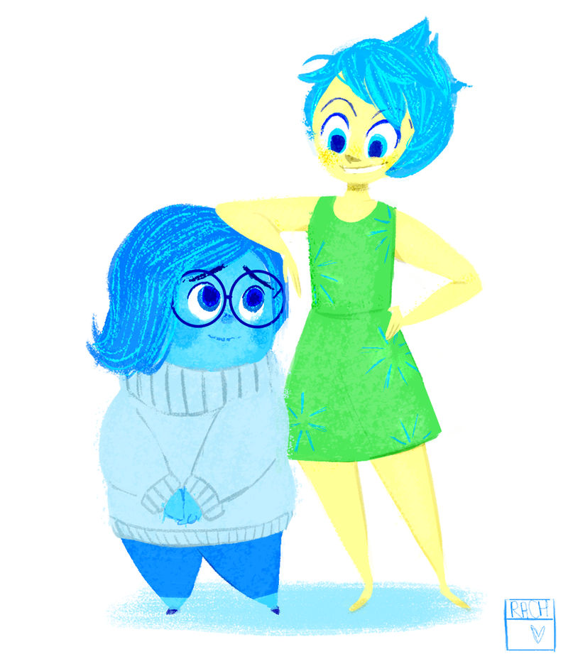 Inside out Joy and Sadness