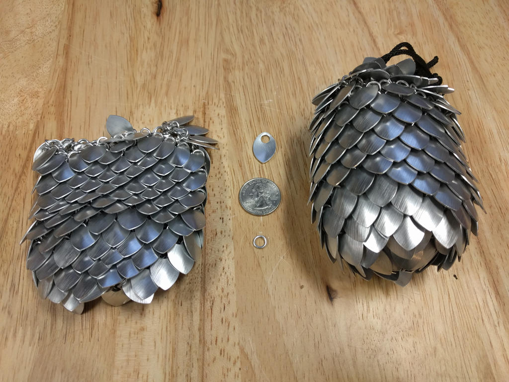 Aluminum Small Scale Pouch - Empty And Full by demuredemeanor