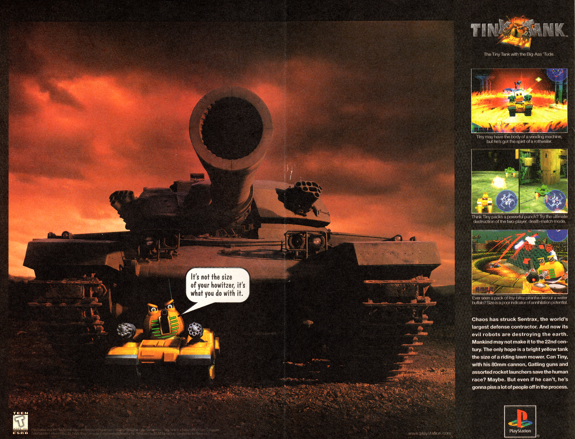 Tiny Tank PlayStation 1 advertisement by Epic-33 on DeviantArt