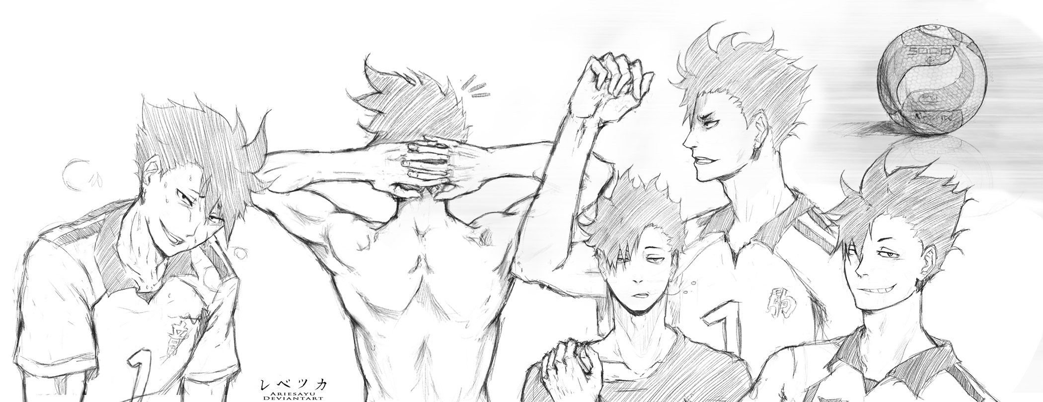 Haikyuu Character sketches Pt.1 - Tetsurou Kuroo