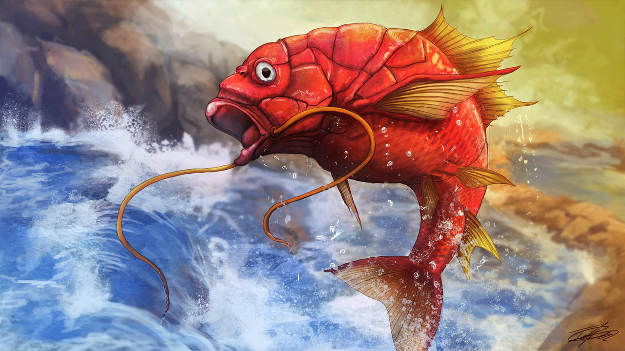 Magikarp used Splash by Ruth-Tay
