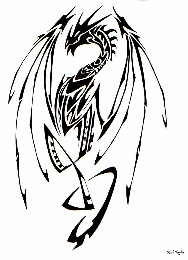 Tribal Dragon 2 by Ruth-Tay