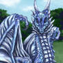 The gaze of the blue dragon