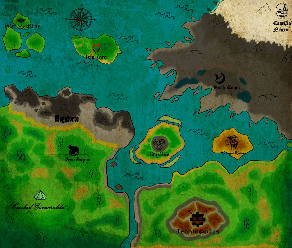 World Map Final Version by Tocachi-Green-Pencil on DeviantArt