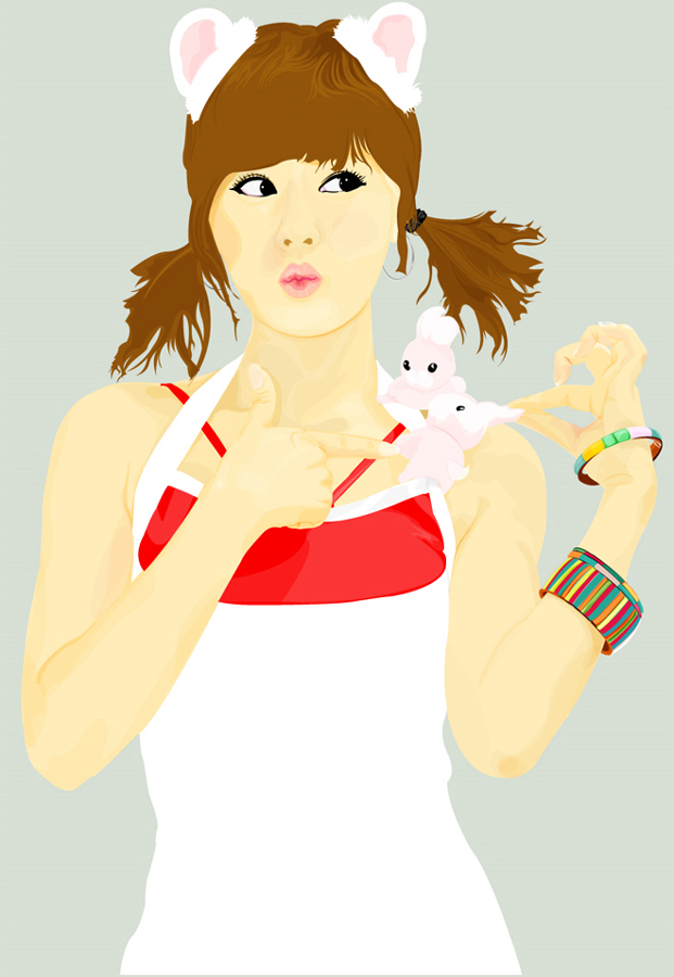 Hwang Mi Hee Vector